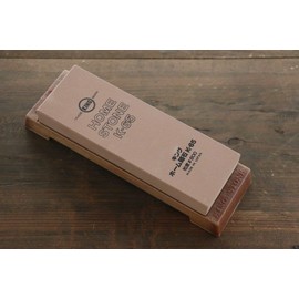 King Medium Grain Sharpening Stone - #800 Grit (Whetstone with Base)