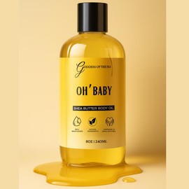 Shea Butter Body Oils  – Pick Your Scent! | Cucumber Melon, Tropical Daiquiri, Exotic Pear, Poetic Jasmine, Bali Mango | Handmade, Fresh, Fruity, Floral Soaps:_Oh Baby Oat