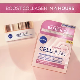 NIVEA Cellular Expert Lift Anti-Age Day Cream 50ml, Anti-Wrinkle Cream with Pure Bakuchiol and Two Types of Hyaluronic Acid, Day Cream for Women, Anti-Ageing Face Cream