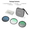 NEEWER 95mm UV CPL ND Lens Filter Kit with Hard