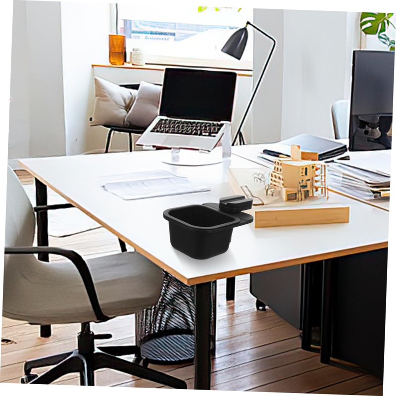 Alipis Rotating Mini Trash Can Compact Desk Clip Waste Bin