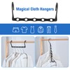 Rainberg 12pcs Magic Clothes Hangers Space Savers, Coat Hangers Space