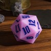 IUSTIDIE 55mm Silicone D20, Glow-in-The-Dark Large D20 Single 20 Sided