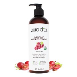 Aceite De Semilla De Uva Pura D'or 473 Ml, 100% Puro, Orgáni