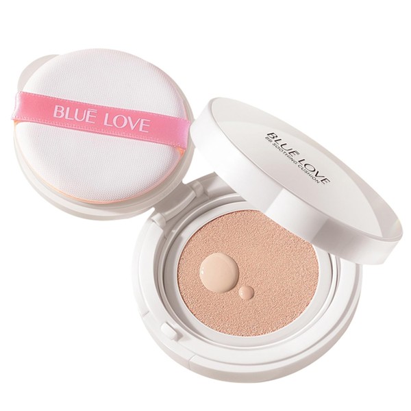BLUE LOVE Cushion Liquid Foundation BB Cream, Lightweight Makeup BB