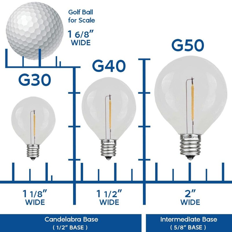 Novelty Lights 25 Pack G40 Purple Outdoor Globe Bulbs, Light