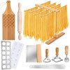 Baderke 9 Pcs Pasta Making Tool Set Include 1 Bamboo