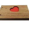 Wood Anniversary Scrapbook Gift Idea Engraved With 'Fifth Anniversary, Best