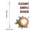 Patelai 8 Pieces Stainless Steel Coffee Stirring Spoons 12.4 Inch