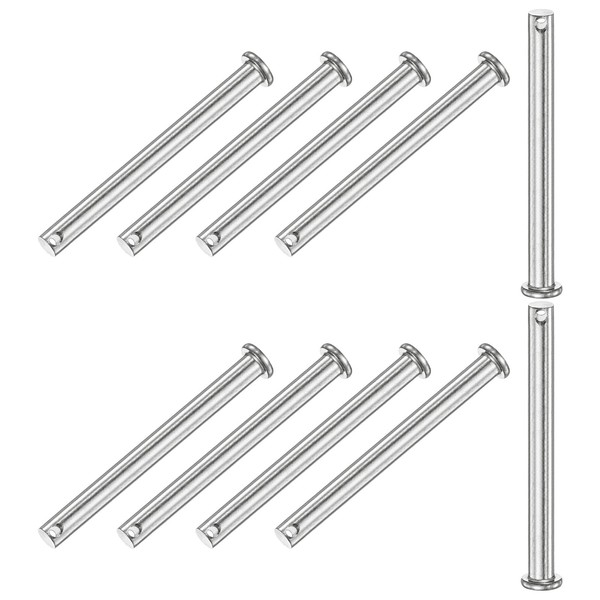 M METERXITY 10-Pack Single Hole Clevis Pins, M8 x 100mm
