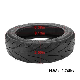 MIMIRACLE 60/70-6.5 Scooter Tire Tubeless Compatible with Segway Ninebot Max G30, Self Repairing Rubber Vacuum Outer Tyre Non-Slip