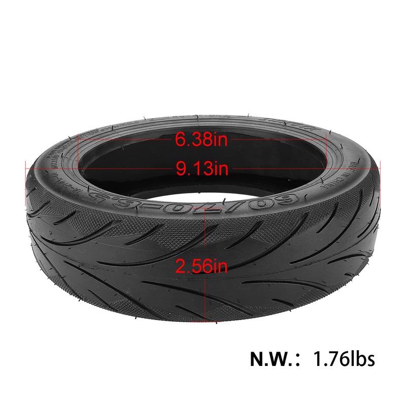 MIMIRACLE 60/70-6.5 Scooter Tire Tubeless Compatible with Segway Ninebot Max