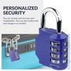 Newhouse Hardware Steel Waterproof 4-Digit Combination Lock Blue NHH-NUMLK-BLU, Combination