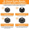 3L Brake Bleeder Kit, Manual Brake Bleeder Vacuum Pump Kit,