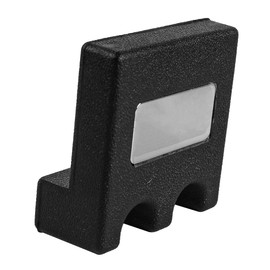 Sarini Portable Pool Cue Holder with 2 Holes Heavy Duty Non Slip Pool Cue Rest Mini Plastic Table Bar Chair Black