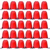 30 Pcs Drawstring Bags Bulk, Polyester Draw String Bags, Gym Sports Cinch Bag Drawstring Backpack for Women Men, Red