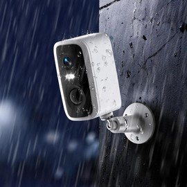 Wireless Solar Security Camera, Waterproof, 4MP Solar Powered, AI Motion Detection Spotlight Siren WiFi Monitoring Wireless Solar - Colour: 1 Pack