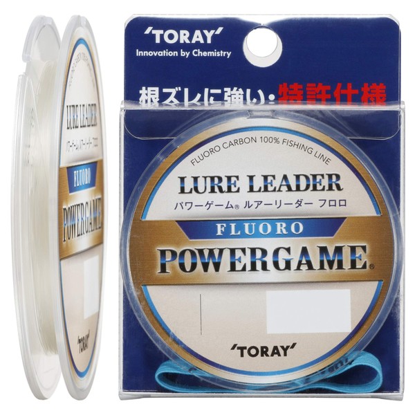 Toray Power Game Lure Leader, Fluoro, 98.4 ft (30 m), 20LB