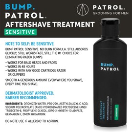 Bump Patrol Bump Patrol Sensitive Strength Aftershave Formula - Gentle After Shave Solution Eliminates Razor Bumps and Ingrown Hairs - 2 Ounces 4 Pack
