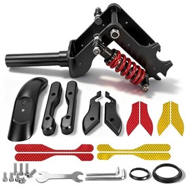 Felixstory Electric Scooter Front Suspension Kit Replacement for Segway Ninebot F2 F2Plus F2pro F25 F30 F40 D18 D28 Kickscooter, with Mudguard & Reflective Sticker, Shock Absorption Anti-Vibration