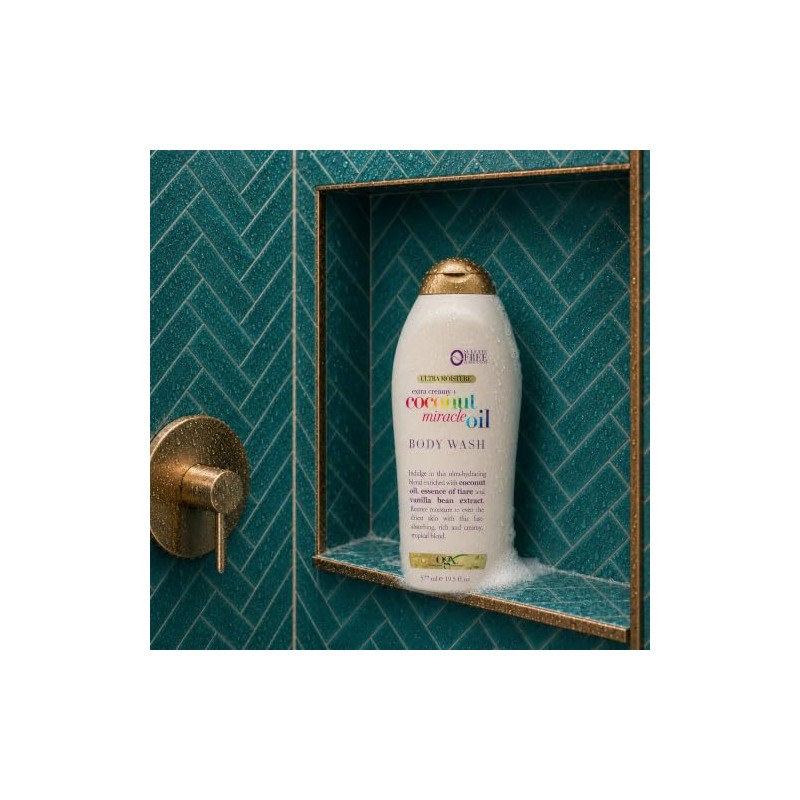 OGX, Body Wash Humectante de Aceite de Coco, 577 ml