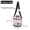MIFENDUCT Portable Mesh Shower Caddy with Adjustable Strap (Pink)
