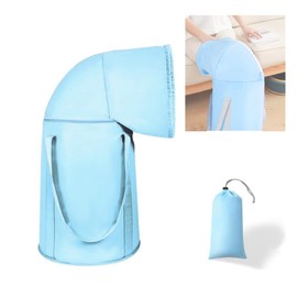 Knee Level Foot Bucket, 43+23cm Portable Foot Bath, Foot Soak Bucket, Feet Tub, Foldable Pedicure Bag with Handle, for Soaking Foot Therapy, Lightweight Space Saving Foot Basin for Laundry, Camping