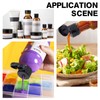 OLYCRAFT 36pcs 20/410 Black Flip Top Caps Plastic Open Caps