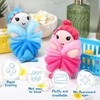 2 Pcs Bath Loofahs Kids Toddler Cute Cartoon Bath Sponges