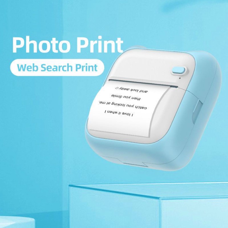Pocket Thermal Printer with 5 Roll Paper Wireless HD Print