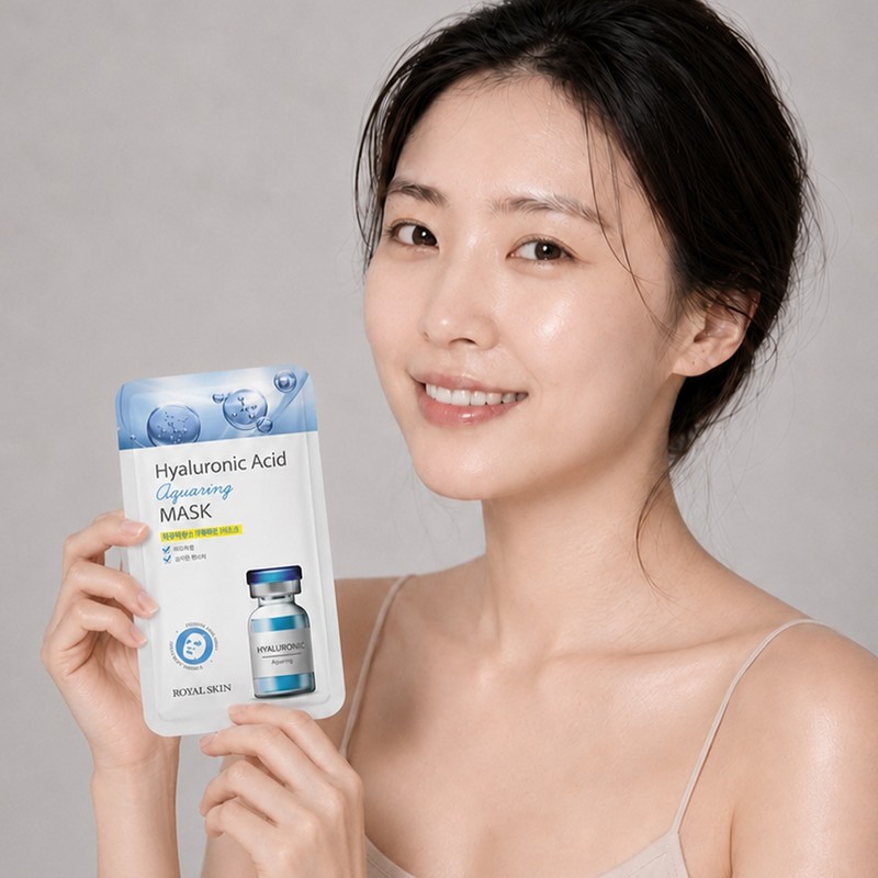 Royal Skin Hyaluronic Acid Aquaring Mask Pack Set (10 sheets)