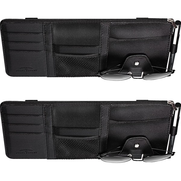 Visor Organizer, Snterior Accessories Storage Travel Document Holder with Multi