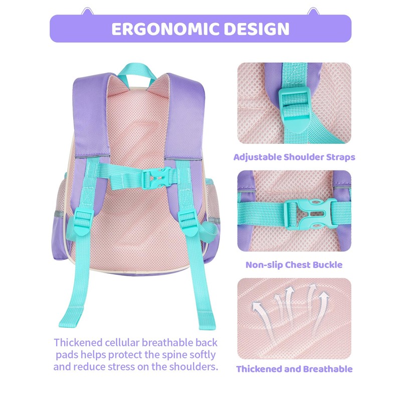 Amythe Children's Backpack Girls Nursery Backpack for Girls Lightweight Waterproof