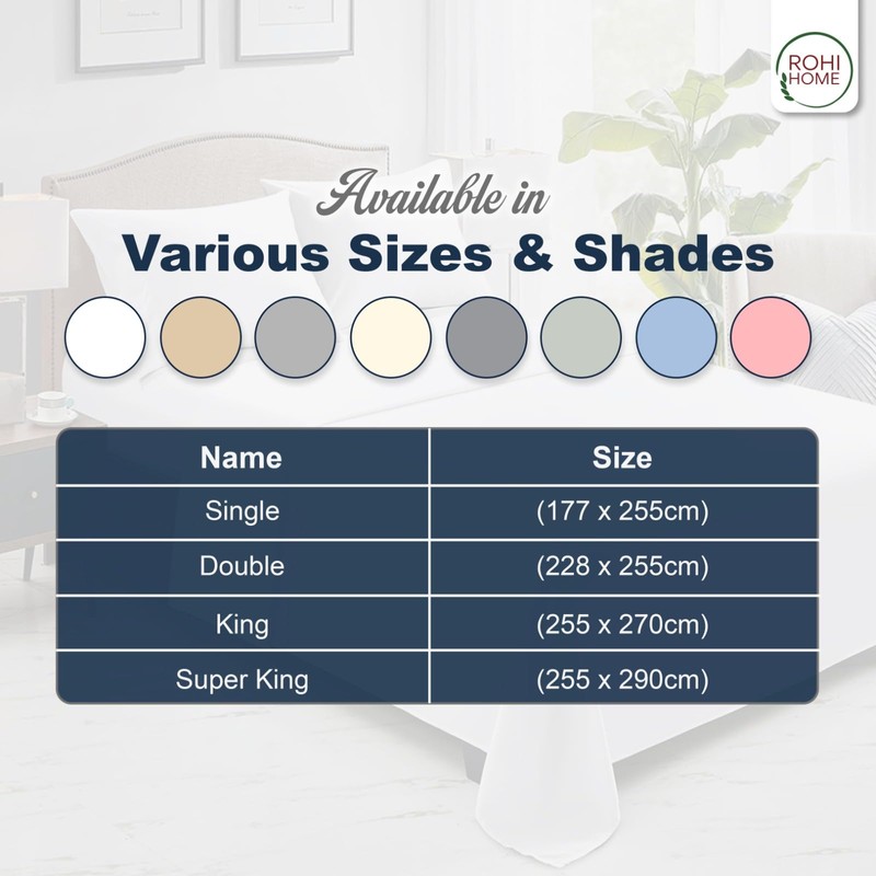 Rohi Microfibre Super King Flat Sheet Pink – Comfy Soft