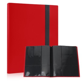 Trading Card Album, Sinwind Premium 9 Pocket Scrapbook, Trading Card Albums with 360 Card Capacity, Card Holder for Cards
