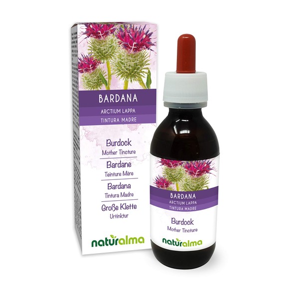 Burdock (Arctium lappa) herb and Roots Alcohol-Free Mother Tincture Naturalma