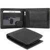 GARZINI Men's Leather Wallet with RFID Protection, Large Wallet with