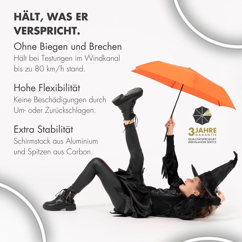 Doppler Pocket Umbrella Zero, 99 Flat I Ultra Light Umbrella