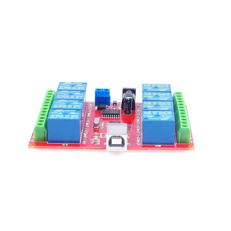 USB Switch Relay Module, 8-Channel 12V Computer USB Smart Switch