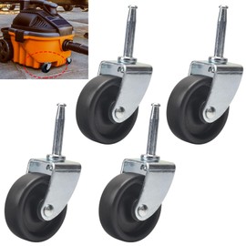 4 Pcs 12293 Vacuum Caster Replacement Compatible with Craftsman Ridgid DeWALT Caster, Fits RV1250 RT1200 1650RV 1610RV RT1600 Vacuum Wheel