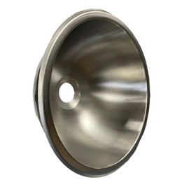 classAcustoms Class A Customs | 13inches Round Stainless Steel Sink | 300 Series Stainless Steel | RV Camper Motor Home Sink | Concession Sink | 22 Guage