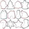 PME CH24CCC106 Christmas Cookie Cutters (Set of 12), Steel