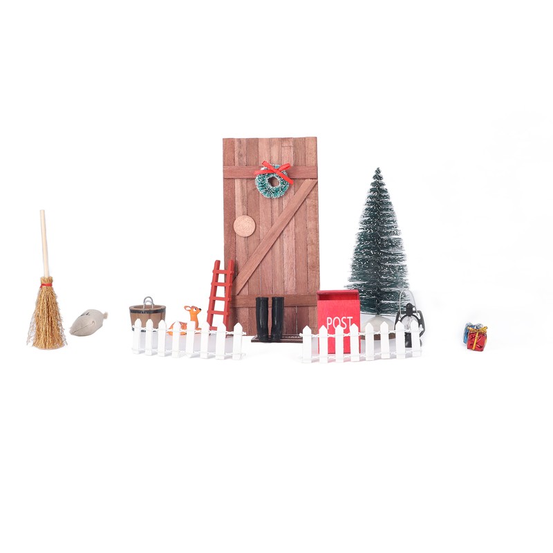 1/12 1/6 Christmas Fairy Door Kit Crafted Exquisite Cute Colourful
