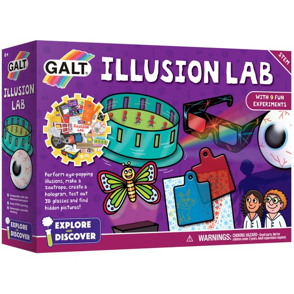 Galt Illusion Lab - Explore & Discover Childrens Science Kit,