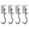 EsiFare Hook Clamp, Set of 4, Adjustable Table Hooks, Range