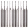 EU_HOZLY 3.175mm Carbide End Mill Engraving Bits CNC PCB Machinery