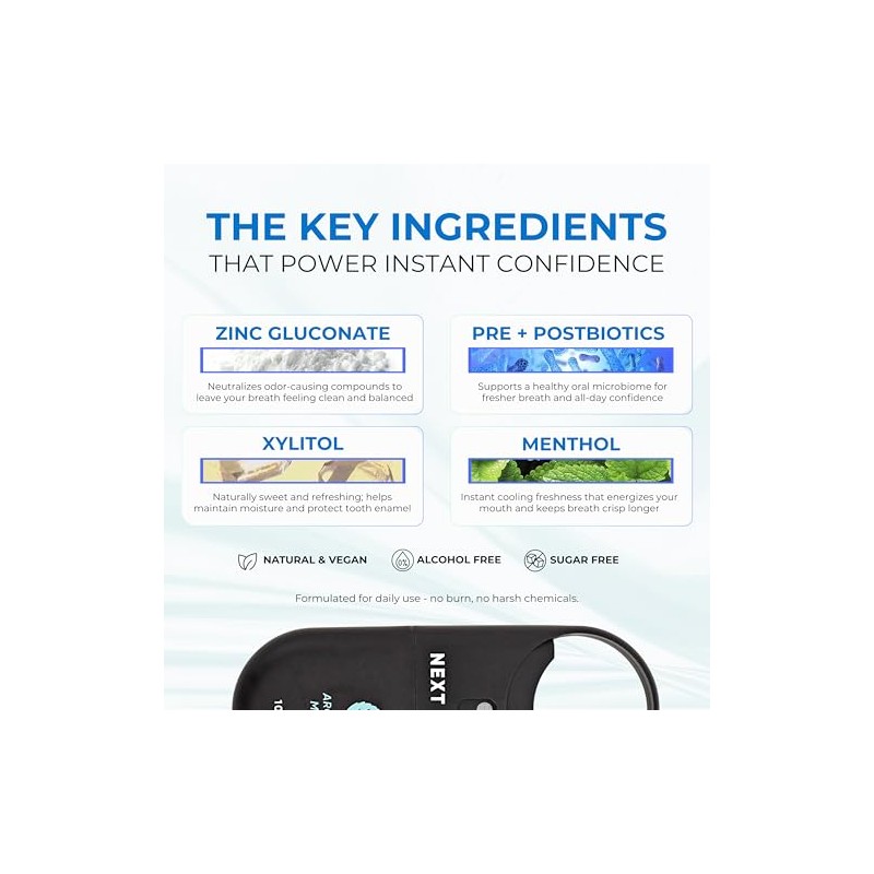 Next Move Probiotic Breath Spray - Arctic Mint 2-Pack
