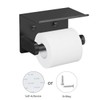 VAEHOLD Self Adhesive Toilet Paper Holder with Phone Shelf Stainless