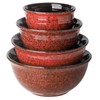 Hasense Mixing Bowls, 2.1/1.5/1.0/0.5 Qt, Nesting Bowls for Cooking, Baking,