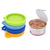 Comtim 4 Pack Cat Food Can Lids, Silicone Small Pet